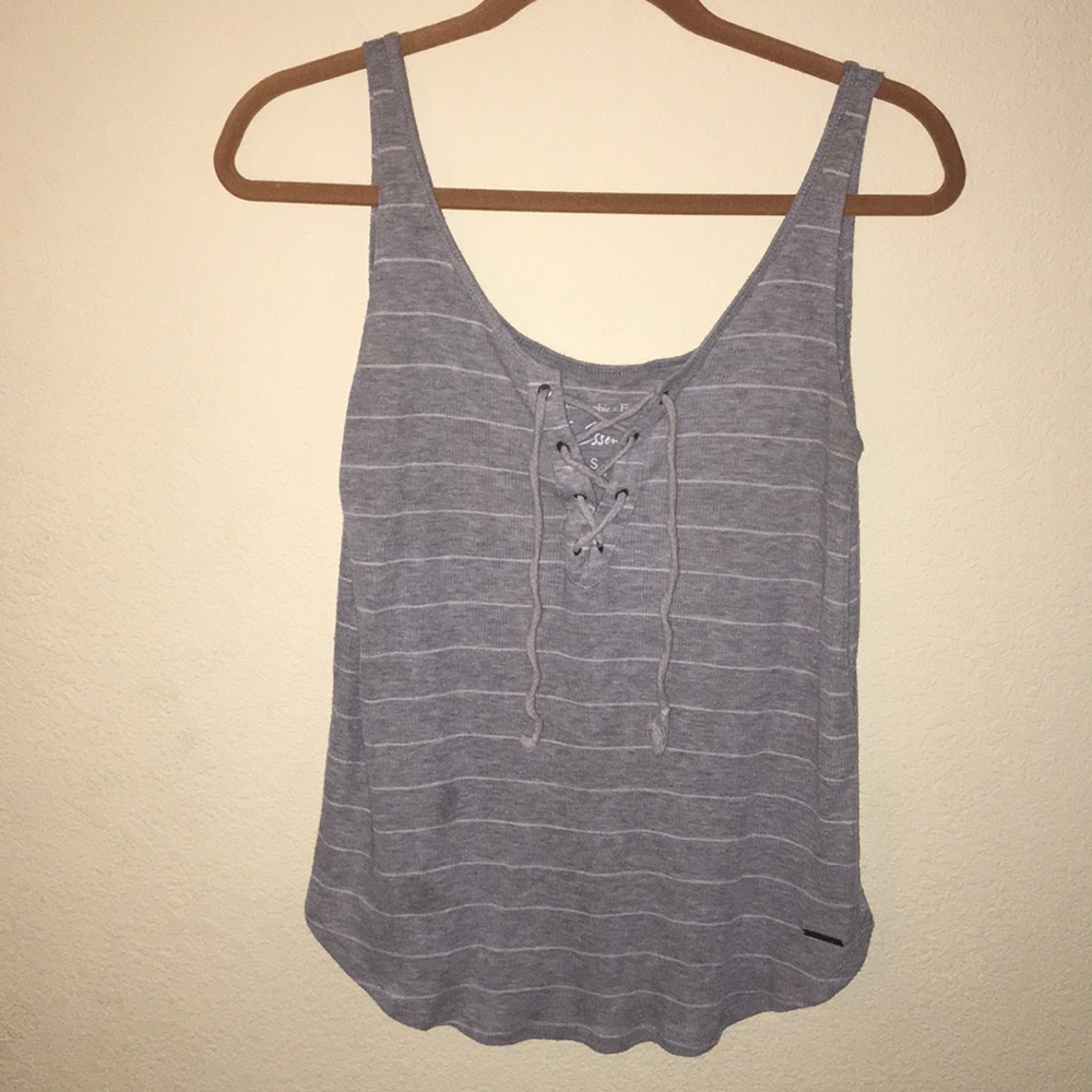 Abercrombie lace up tank top